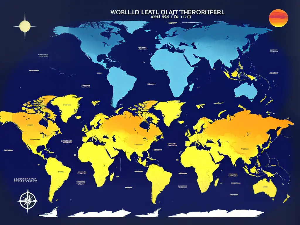 A world map showing the locations of notable UFO sightings from around the world, marked by icons in varying colors and shapes. Each icon includes a brief description of the sighting and the year it occurred.