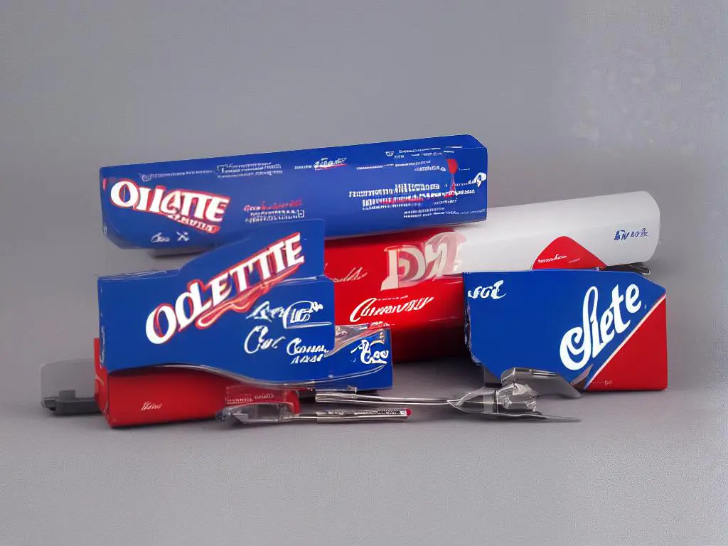 Colgate logo - blue and red with white lettering