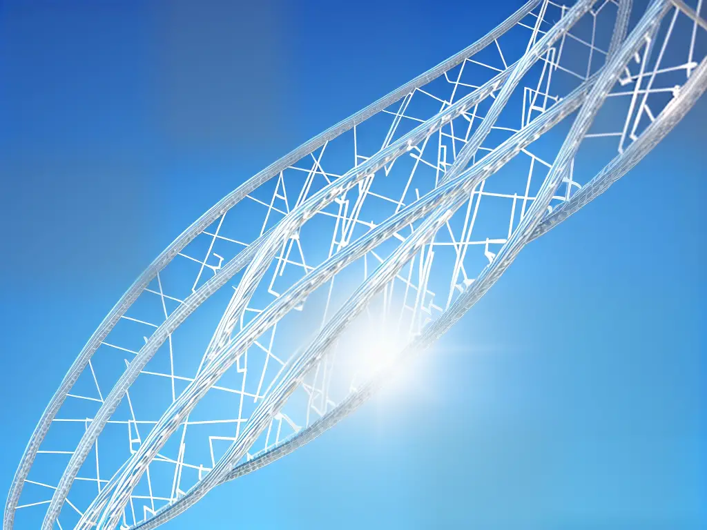 An image of a DNA double helix with markers indicating different genetic variations unique to an individual.