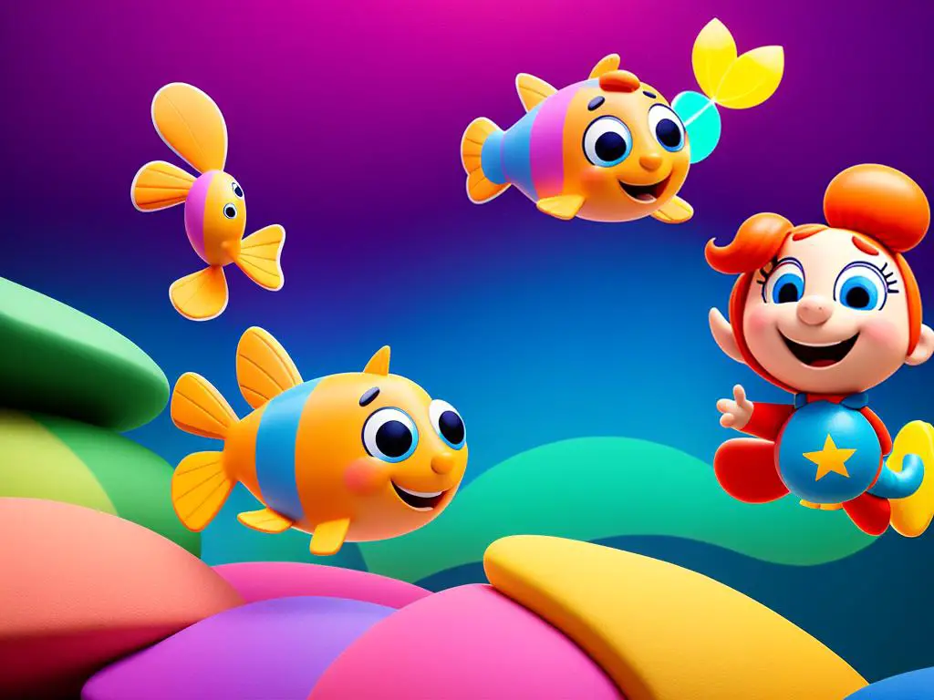 Goby, a colorful character from Bubble Guppies, sparking the curiosity of children through imaginative storytelling