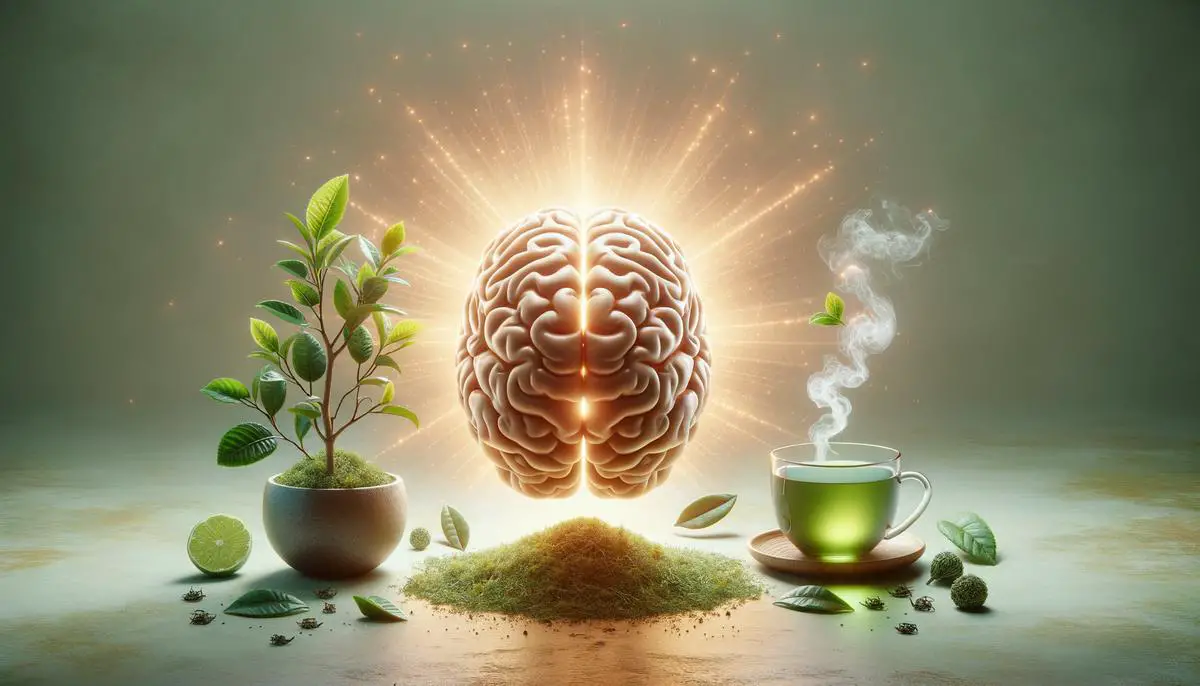 A serene image representing the benefits of green tea