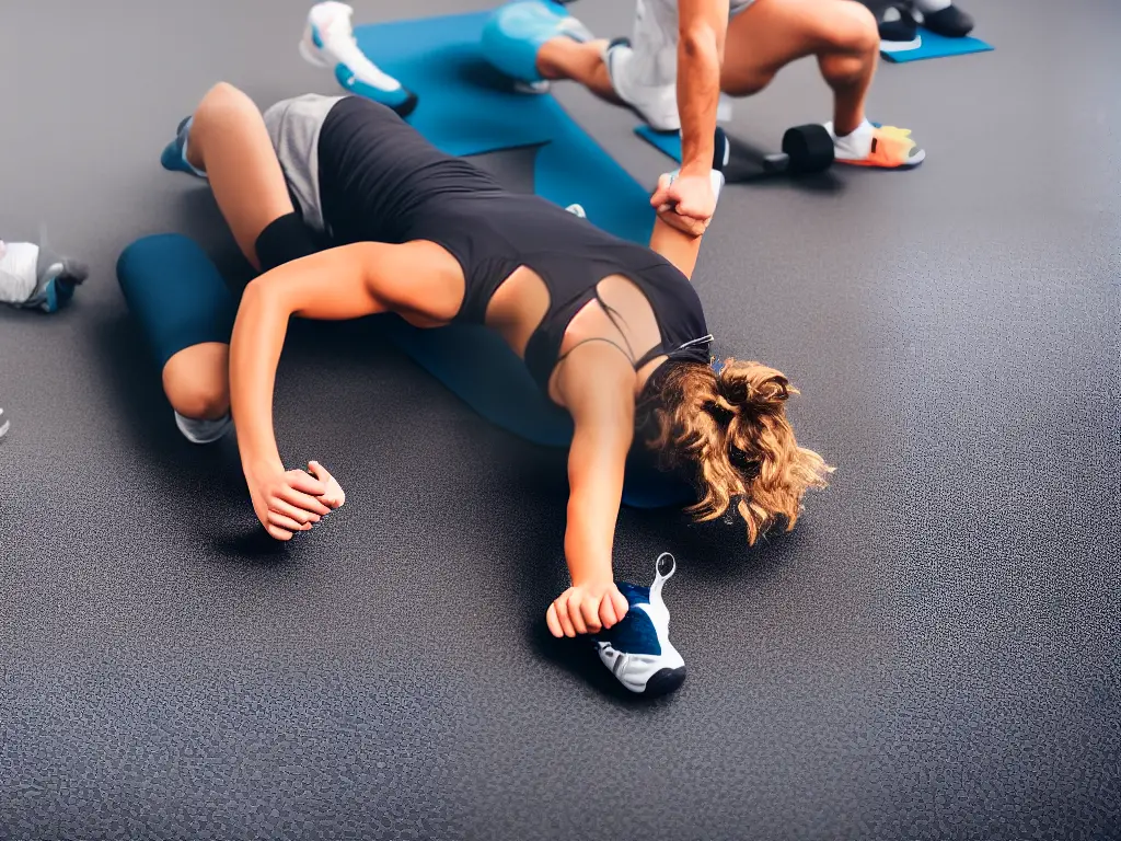 A cartoon person stretching before their workout with the words 'Injury Prevention' written above them.