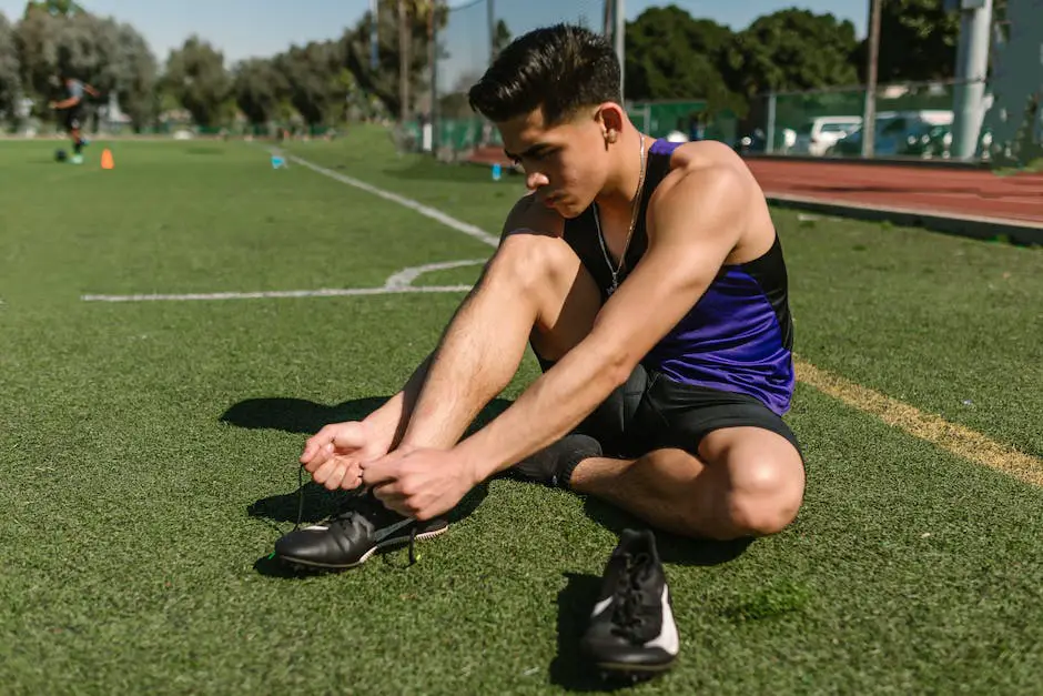 A person tying their shoelaces using the Bunny Ear Method